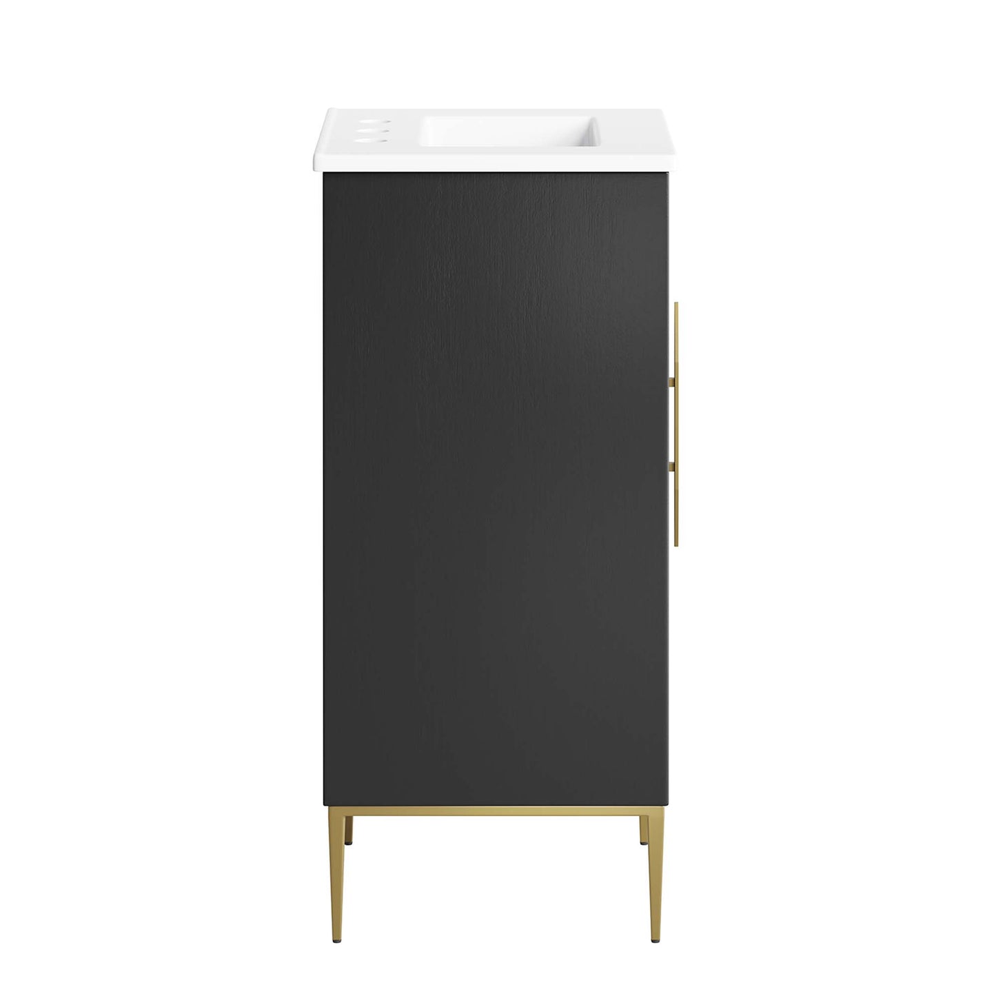 Modway - Awaken 18" Bathroom Vanity by Modway  Bathroom Vanities Black - EEI-6285-WHI-BLK