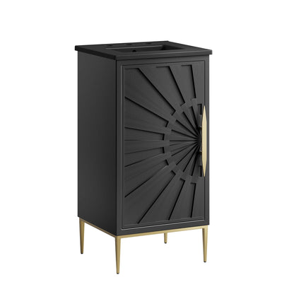 Modway - Awaken 18" Bathroom Vanity by Modway  Bathroom Vanities Black - EEI-6287-BLK-BLK