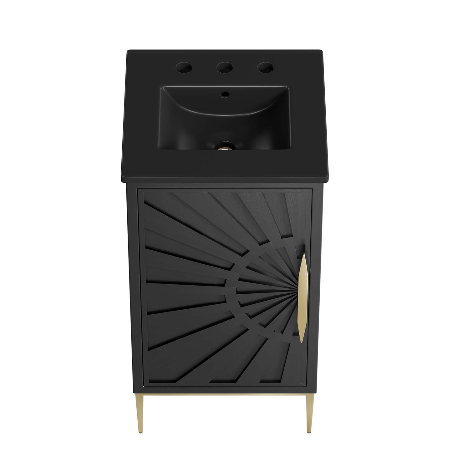 Modway - Awaken 18" Bathroom Vanity by Modway  Bathroom Vanities Black - EEI-6287-BLK-BLK