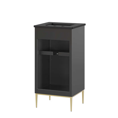 Modway - Awaken 18" Bathroom Vanity by Modway  Bathroom Vanities Black - EEI-6287-BLK-BLK
