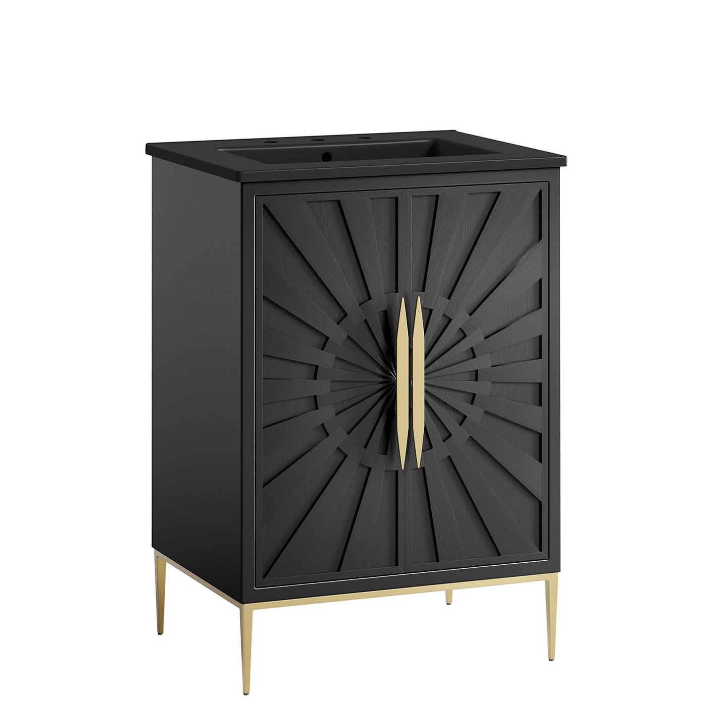 Modway - Awaken 24" Bathroom Vanity by Modway  Bathroom Vanities Black - EEI-6291-BLK-BLK