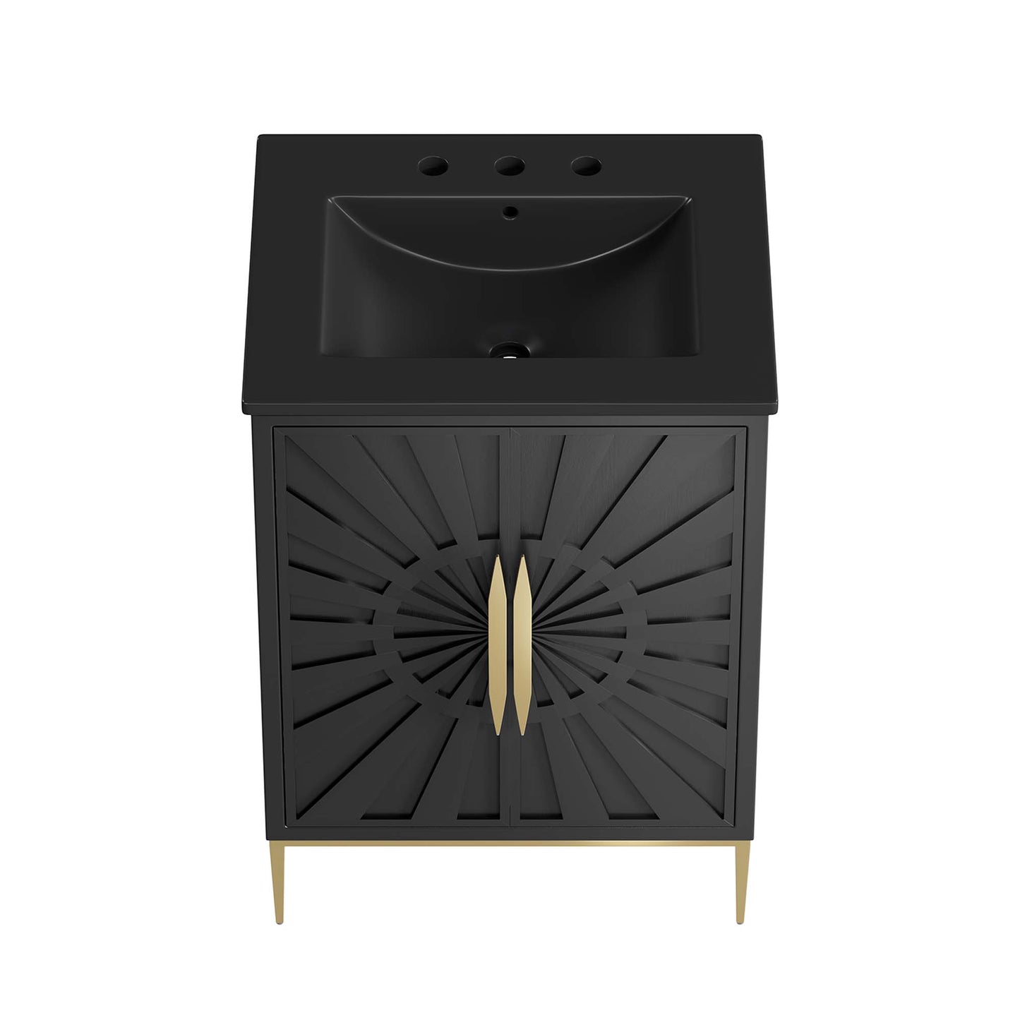 Modway - Awaken 24" Bathroom Vanity by Modway  Bathroom Vanities Black - EEI-6291-BLK-BLK