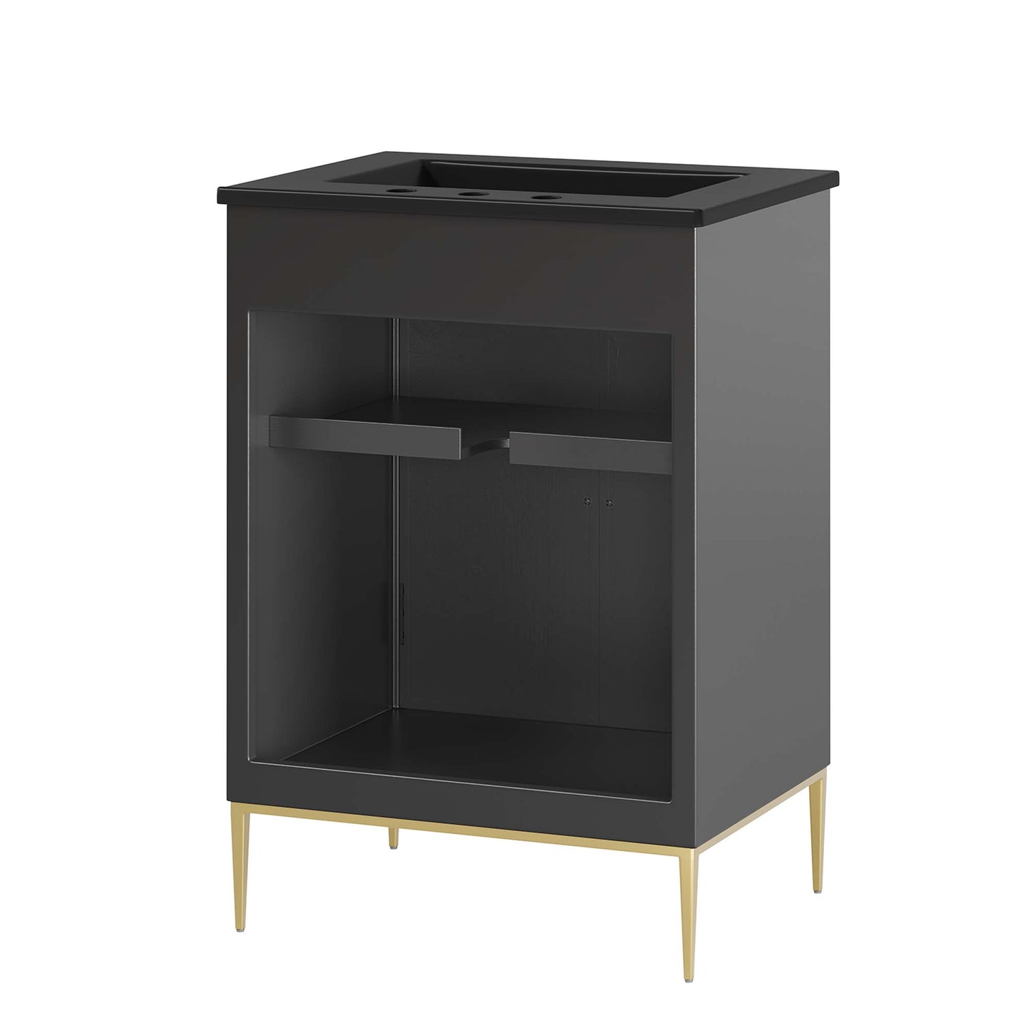Modway - Awaken 24" Bathroom Vanity by Modway  Bathroom Vanities Black - EEI-6291-BLK-BLK