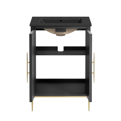 Modway - Awaken 24" Bathroom Vanity by Modway  Bathroom Vanities Black - EEI-6291-BLK-BLK