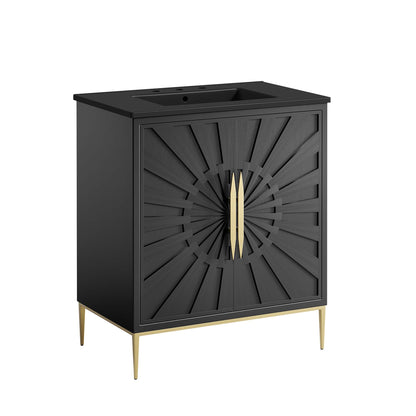 Modway - Awaken 30" Bathroom Vanity by Modway  Bathroom Vanities Black - EEI-6295-BLK-BLK