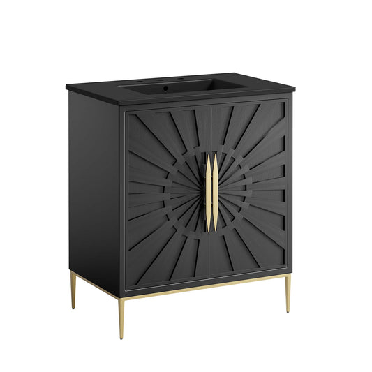 Modway - Awaken 30" Bathroom Vanity by Modway  Bathroom Vanities Black - EEI-6295-BLK-BLK