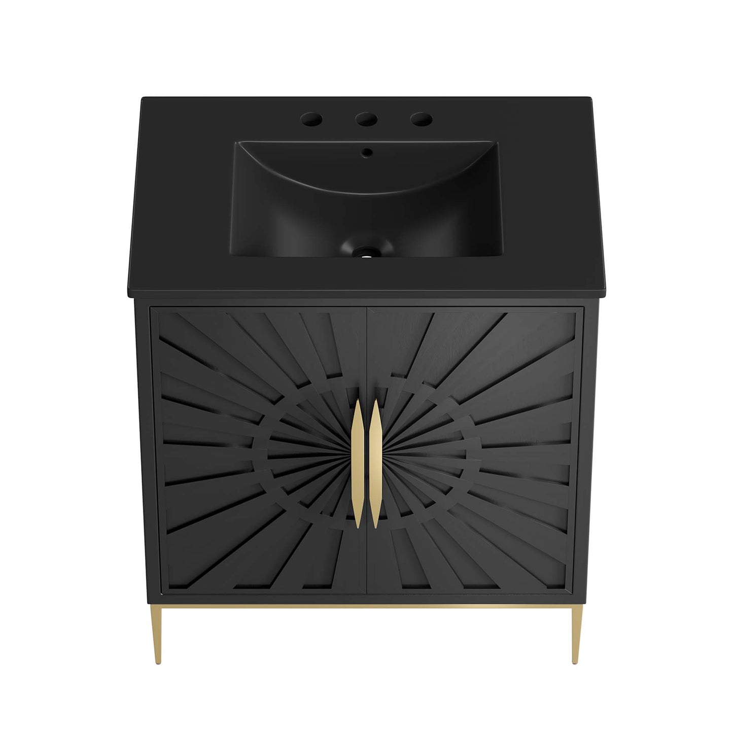 Modway - Awaken 30" Bathroom Vanity by Modway  Bathroom Vanities Black - EEI-6295-BLK-BLK
