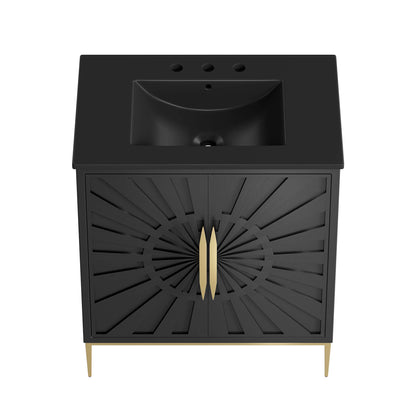 Modway - Awaken 30" Bathroom Vanity by Modway  Bathroom Vanities Black - EEI-6295-BLK-BLK