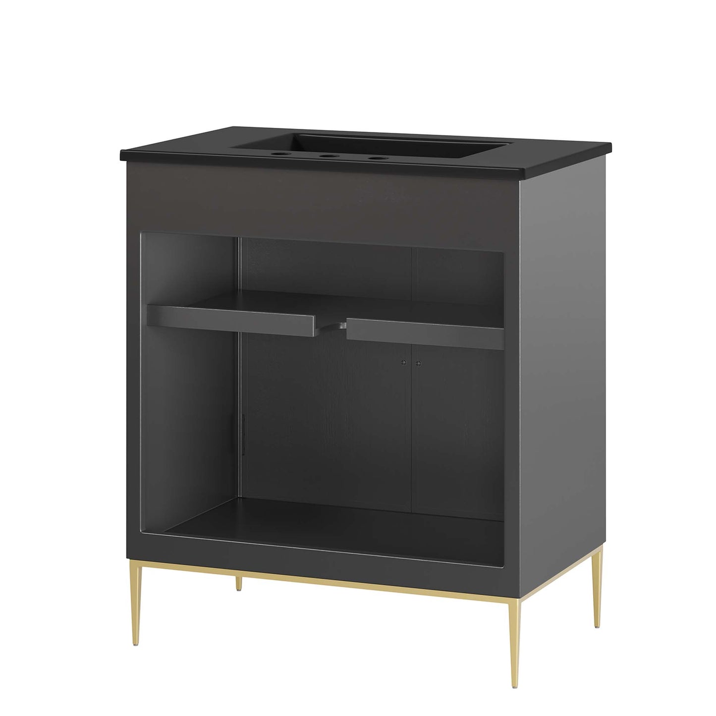Modway - Awaken 30" Bathroom Vanity by Modway  Bathroom Vanities Black - EEI-6295-BLK-BLK