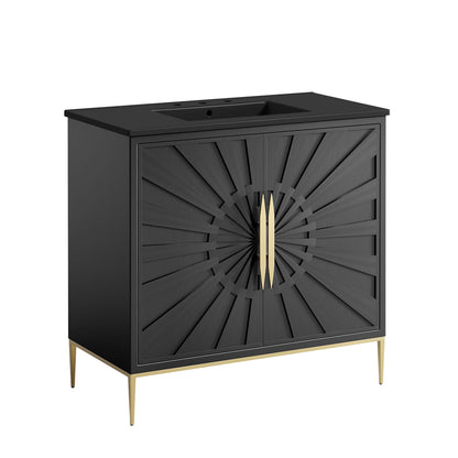 Modway - Awaken 36" Bathroom Vanity by Modway  Bathroom Vanities Black - EEI-6299-BLK-BLK