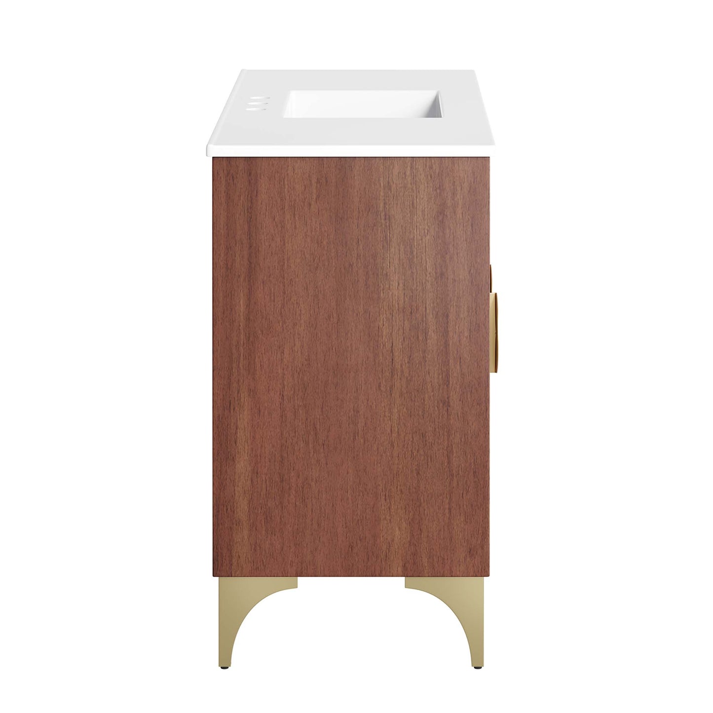 Modway - Daylight 48" Bathroom Vanity by Modway  Bathroom Vanities Brown - EEI-6302-WHI-WAL