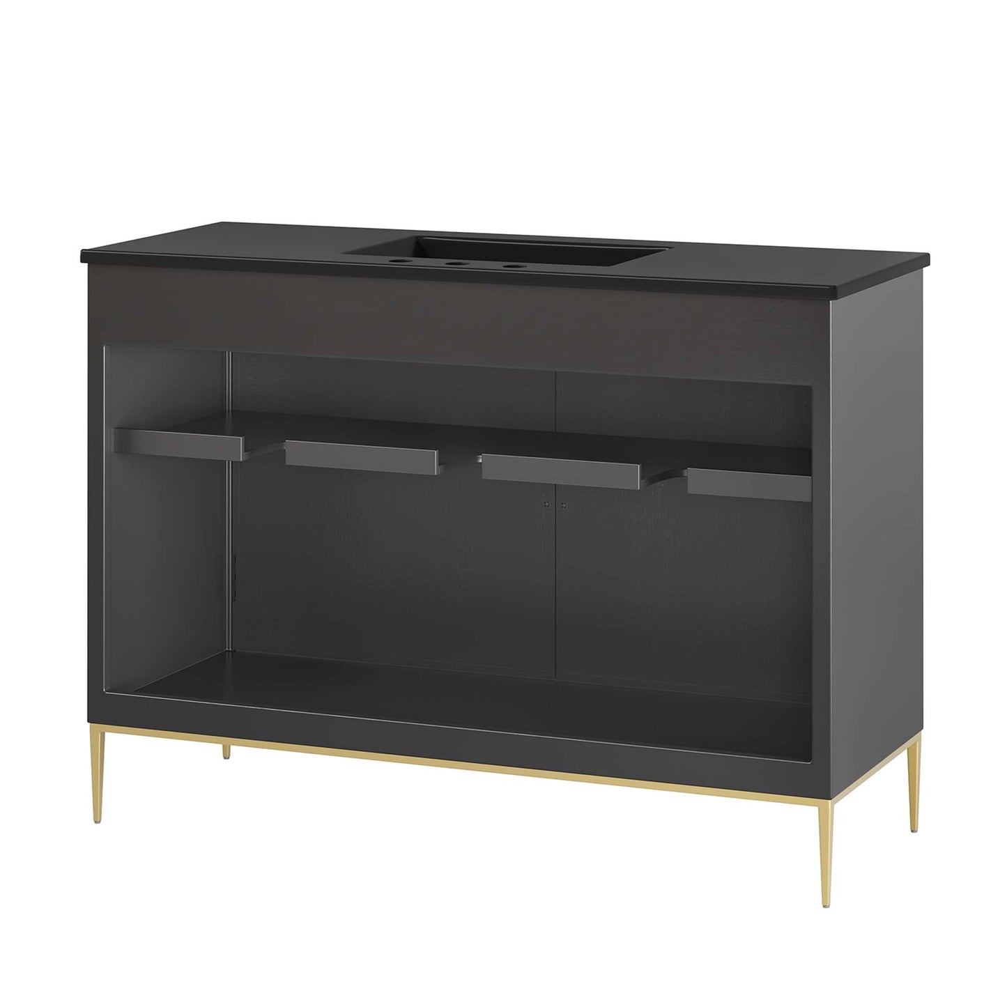 Modway - Awaken 48" Bathroom Vanity by Modway  Bathroom Vanities Black - EEI-6303-BLK-BLK