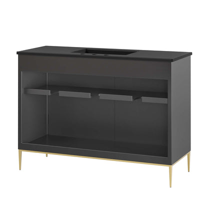 Modway - Awaken 48" Bathroom Vanity by Modway  Bathroom Vanities Black - EEI-6303-BLK-BLK