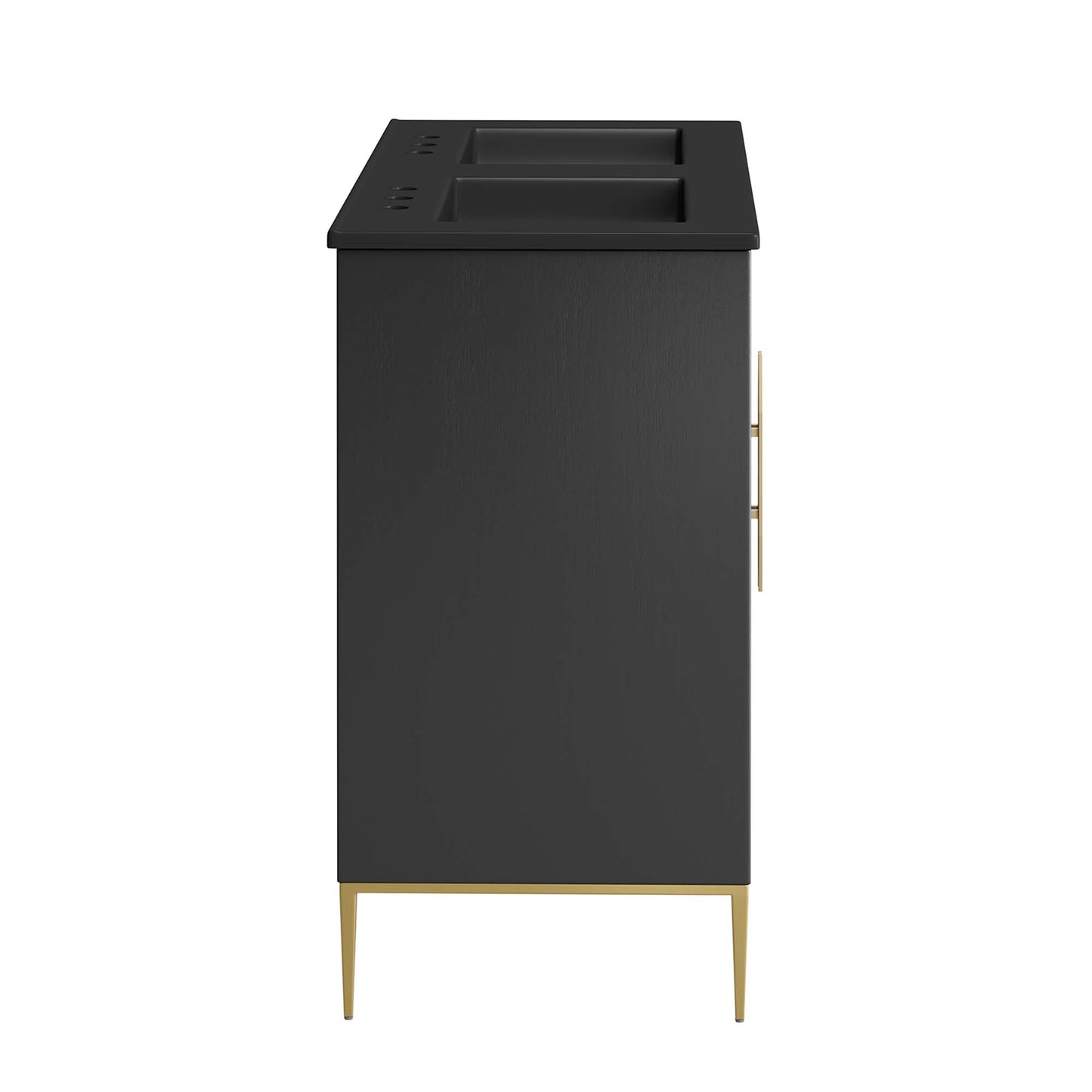 Modway - Awaken 48" Double Sink Bathroom Vanity by Modway  Bathroom Vanities Black - EEI-6307-BLK-BLK