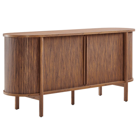 Modway - Cadence 63" Curved Sideboard by Modway  Living Room Decor Brown - EEI-6309-WAL