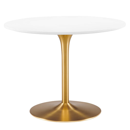 Modway - Pursuit 40" Dining Table by Modway  Bar and Dining Bar and Dining Tables Yellow - EEI-6313-WHI-GLD