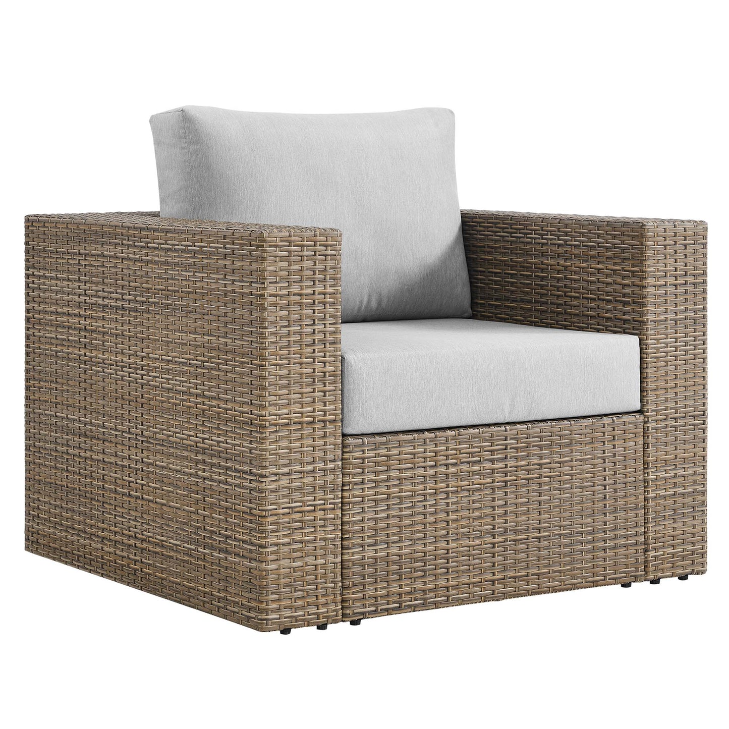 Modway - Convene Outdoor Patio Armchair by Modway  Outdoor Furniture Sofa Sectionals Gray - EEI-6326-CAP-GRY