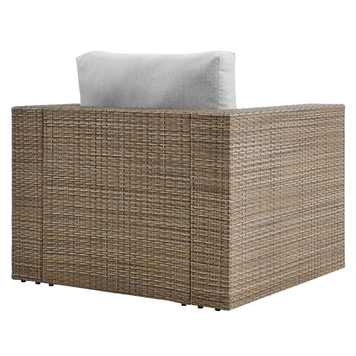 Modway - Convene Outdoor Patio Armchair by Modway  Outdoor Furniture Sofa Sectionals Gray - EEI-6326-CAP-GRY