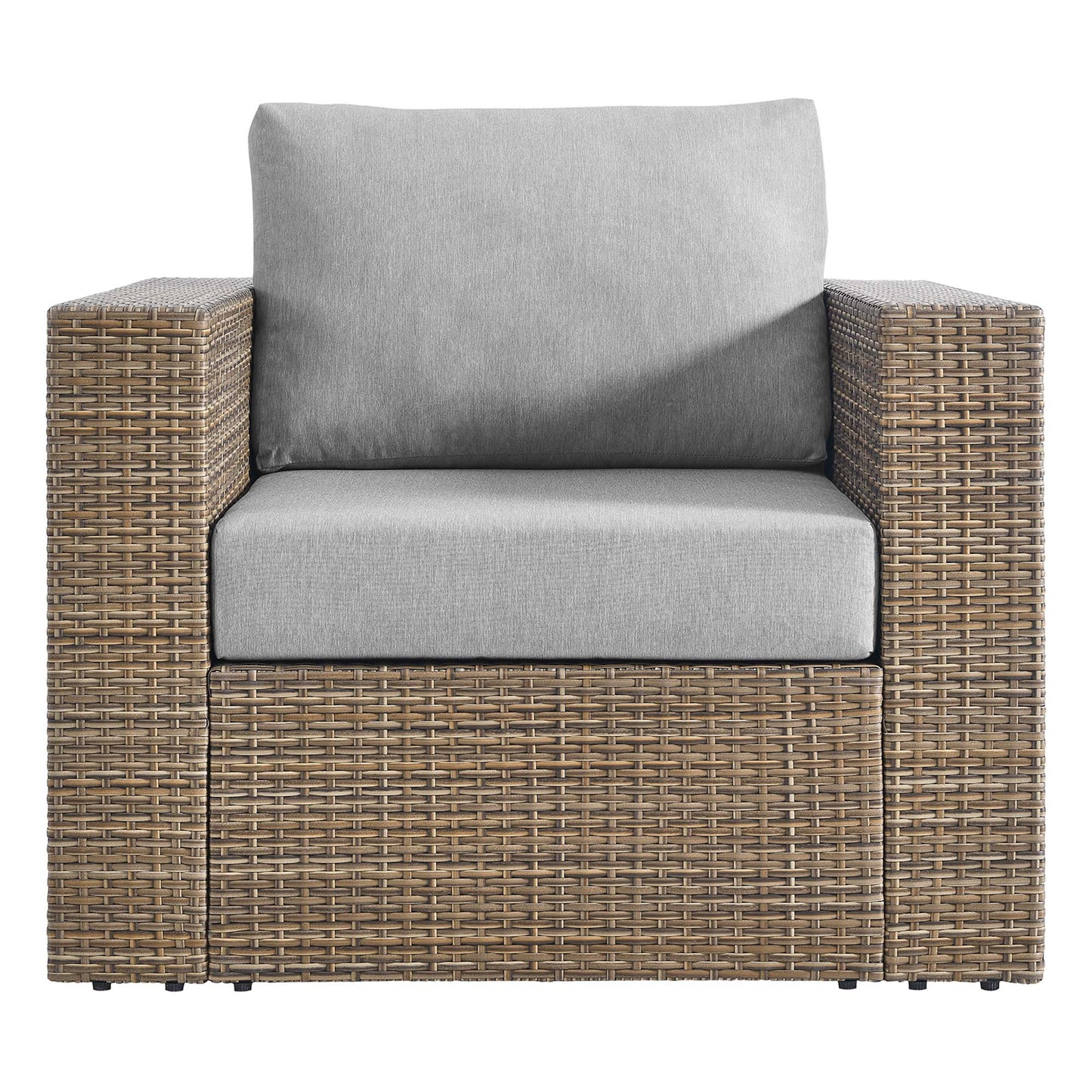 Modway - Convene Outdoor Patio Armchair by Modway  Outdoor Furniture Sofa Sectionals Gray - EEI-6326-CAP-GRY