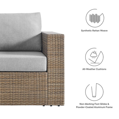 Modway - Convene Outdoor Patio Armchair by Modway  Outdoor Furniture Sofa Sectionals Gray - EEI-6326-CAP-GRY