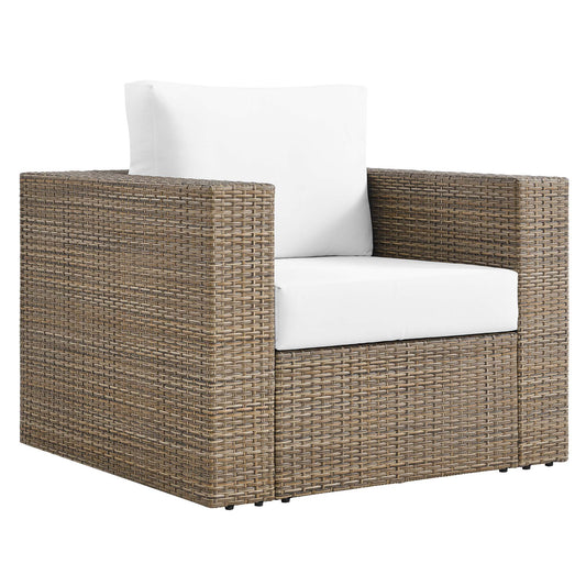 Modway - Convene Outdoor Patio Armchair by Modway  Outdoor Furniture Sofa Sectionals White - EEI-6326-CAP-WHI