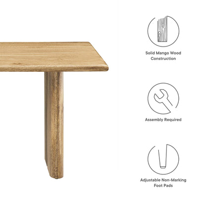 Modway - Amistad Wood Coffee Table by Modway  Living Room Tables Brown - EEI-6341-OAK