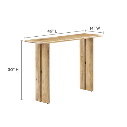 Modway - Amistad Wood Console Table by Modway  Living Room Tables Brown - EEI-6342-OAK