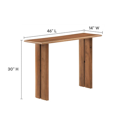 Modway - Amistad Wood Console Table by Modway  Living Room Tables Brown - EEI-6342-WAL