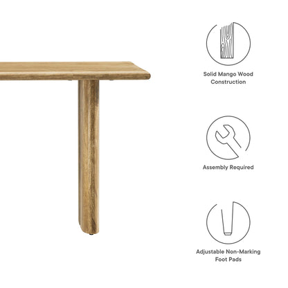 Modway - Amistad 46" Wood Bench by Modway  Living Room Benches and Stools Brown - EEI-6343-OAK