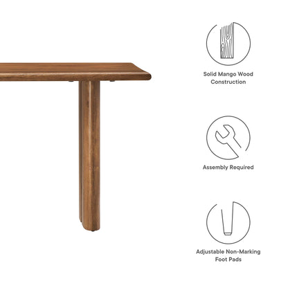 Modway - Amistad 46" Wood Bench by Modway  Living Room Benches and Stools Brown - EEI-6343-WAL