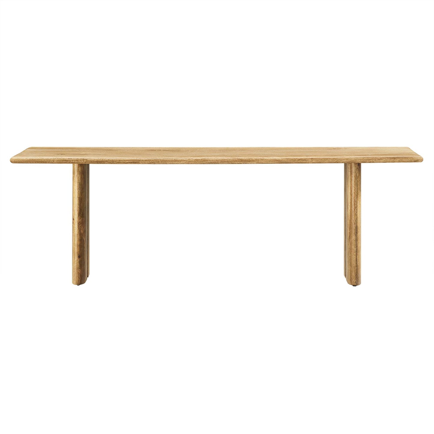 Modway - Amistad 58" Wood Bench by Modway  Living Room Benches and Stools Brown - EEI-6344-OAK