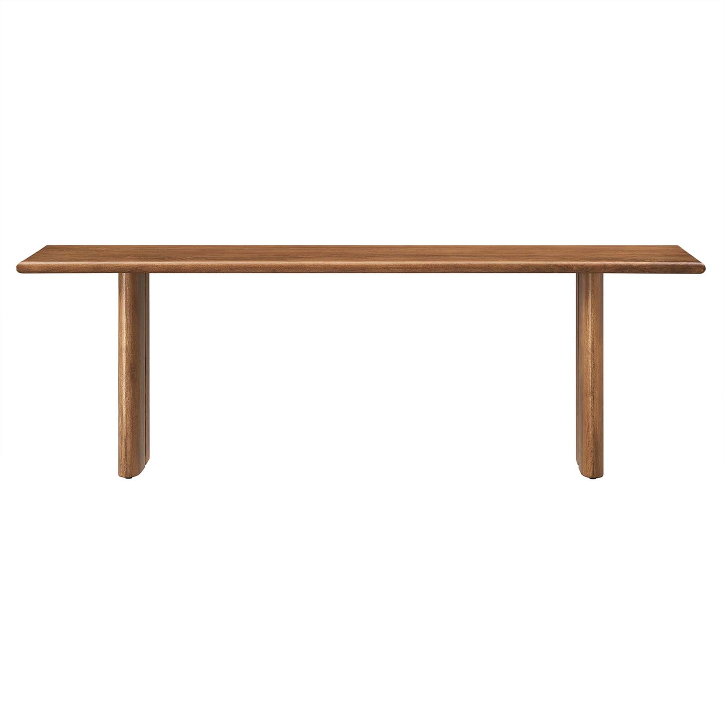 Modway - Amistad 58" Wood Bench by Modway  Living Room Benches and Stools Brown - EEI-6344-WAL