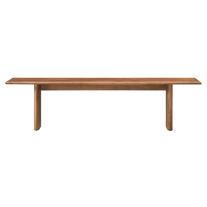 Modway - Amistad 72" Wood Bench by Modway  Living Room Benches and Stools Brown - EEI-6345-WAL