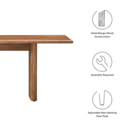 Modway - Amistad 72" Wood Bench by Modway  Living Room Benches and Stools Brown - EEI-6345-WAL