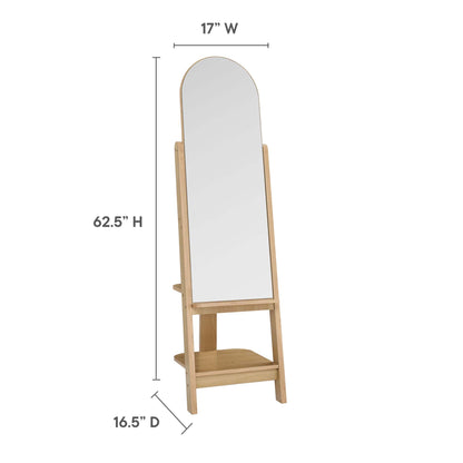 Modway - Ascend Standing Mirror by Modway  Bedroom Case Goods Brown - EEI-6346-OAK