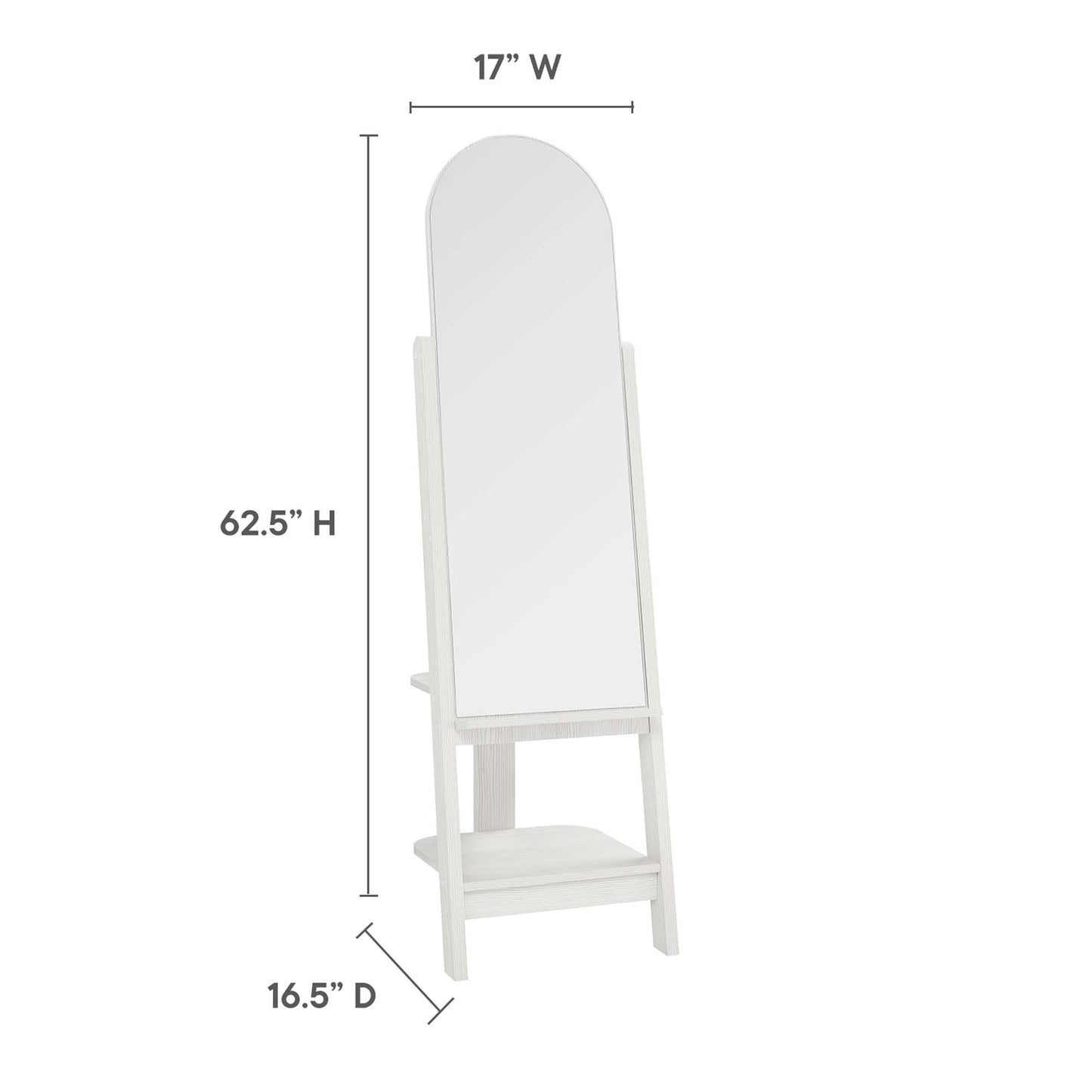 Modway Outlet Ascend Standing Mirror by Modway  Bedroom Furniture White - EEI-6346-WHI