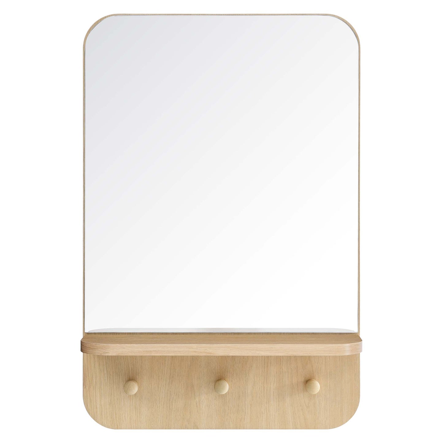 Modway - Lumina Mirror by Modway  Bedroom Case Goods Brown - EEI-6348-OAK