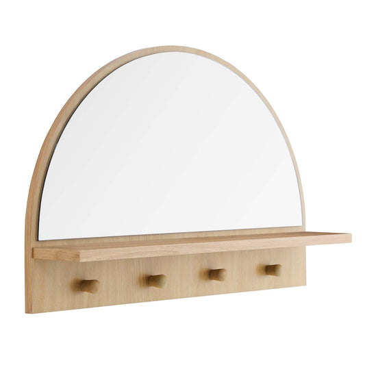 Modway - Moonbeam Arched Mirror by Modway  Bedroom Case Goods Brown - EEI-6350-OAK