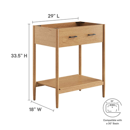 Modway - Zaire 30" Bathroom Vanity Cabinet (Sink Basin Not Included) by Modway  Bathroom Vanities Brown - EEI-6353-NAT