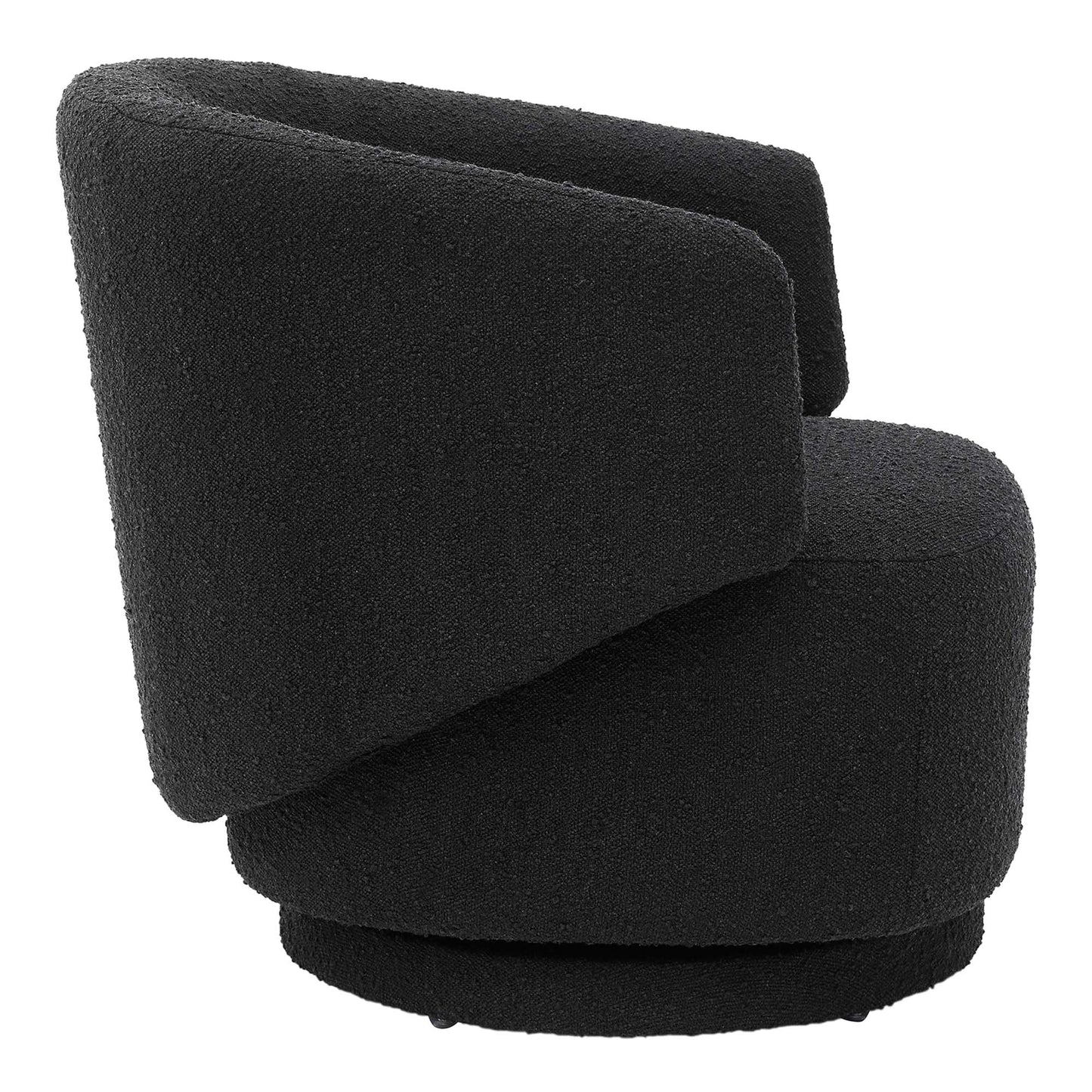 Modway - Celestia Boucle Fabric Swivel Chair by Modway  Living Room Sofas and Armchairs Black - EEI-6357-BLK