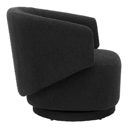 Modway - Celestia Boucle Fabric Swivel Chair by Modway  Living Room Sofas and Armchairs Black - EEI-6357-BLK