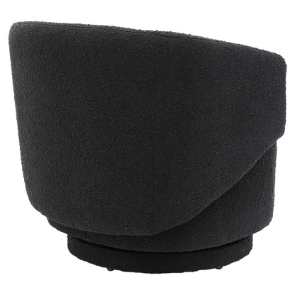 Modway - Celestia Boucle Fabric Swivel Chair by Modway  Living Room Sofas and Armchairs Black - EEI-6357-BLK
