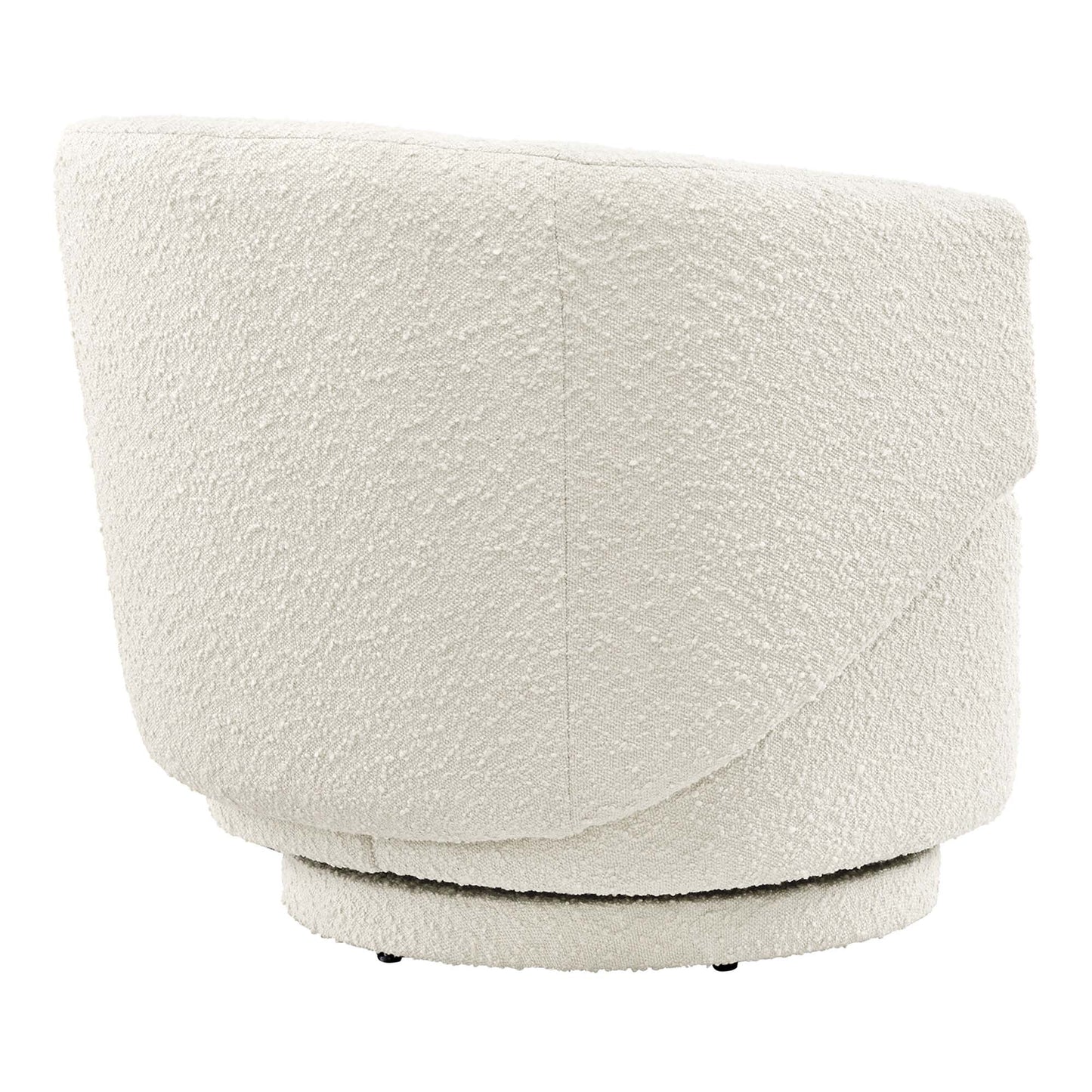 Modway - Celestia Boucle Fabric Swivel Chair by Modway  Living Room Sofas and Armchairs White - EEI-6357-IVO