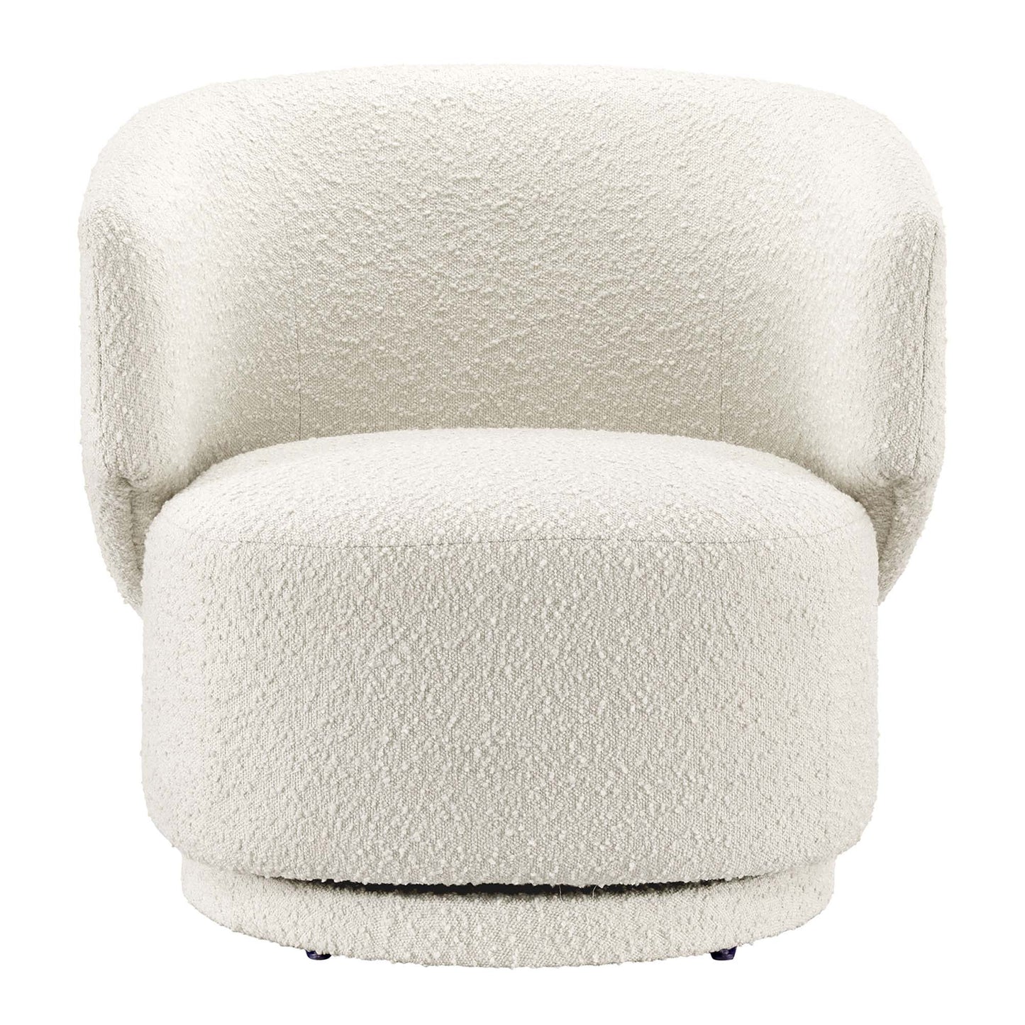 Modway - Celestia Boucle Fabric Swivel Chair by Modway  Living Room Sofas and Armchairs White - EEI-6357-IVO