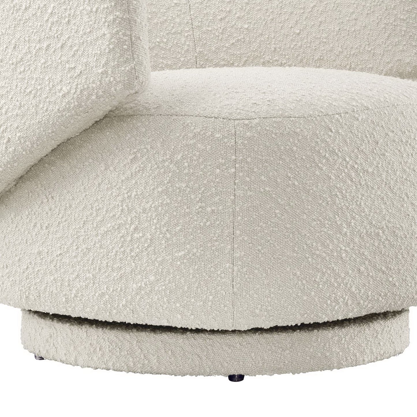 Modway - Celestia Boucle Fabric Swivel Chair by Modway  Living Room Sofas and Armchairs White - EEI-6357-IVO