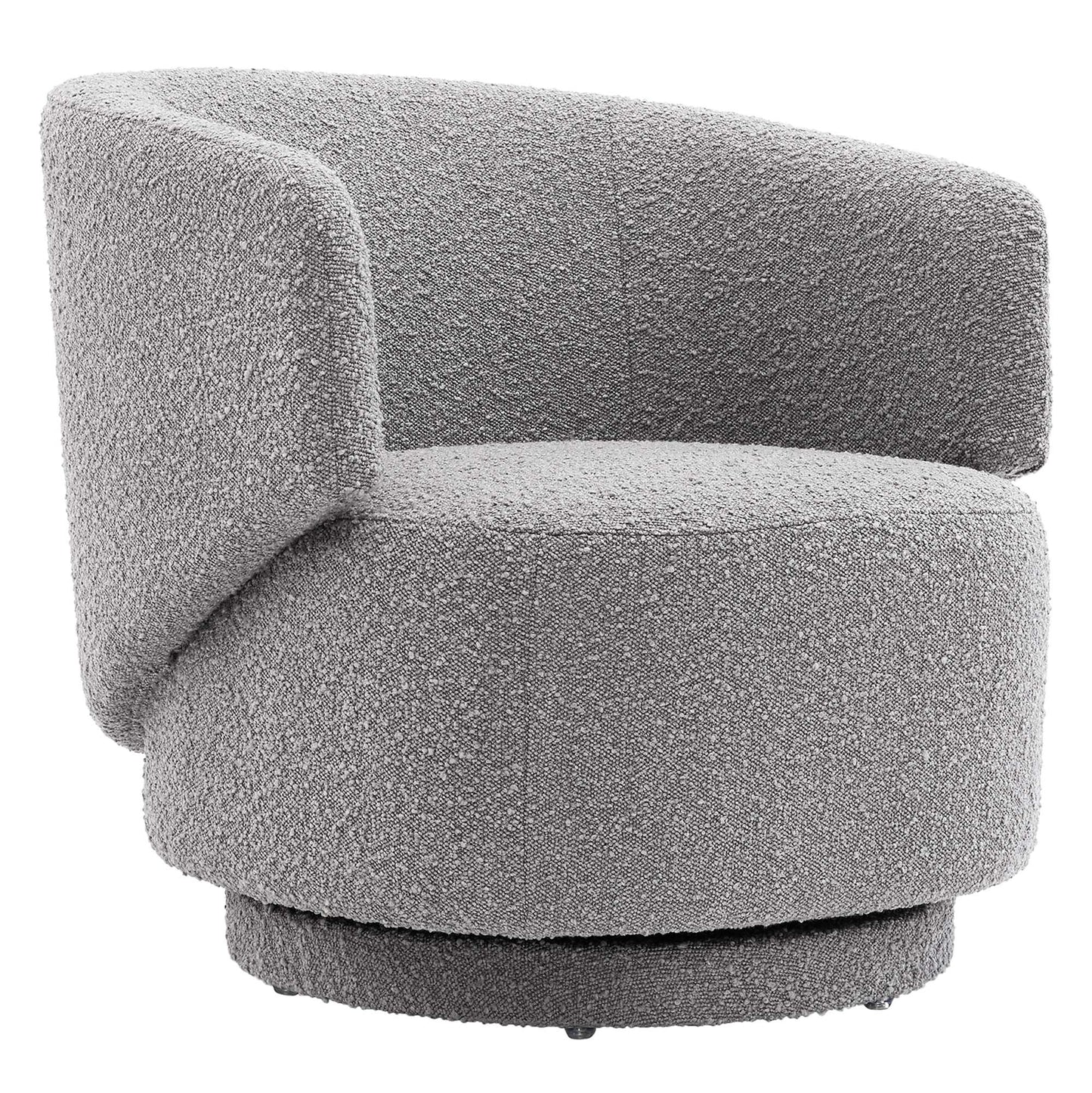 Modway - Celestia Boucle Fabric Swivel Chair by Modway  Living Room Sofas and Armchairs Gray - EEI-6357-LGR