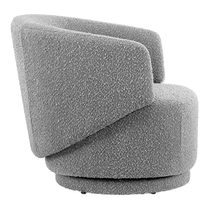 Modway - Celestia Boucle Fabric Swivel Chair by Modway  Living Room Sofas and Armchairs Gray - EEI-6357-LGR