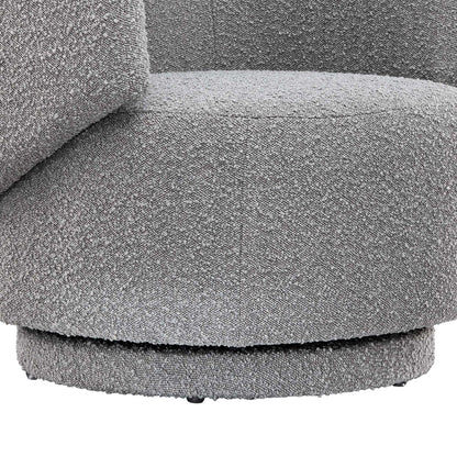 Modway - Celestia Boucle Fabric Swivel Chair by Modway  Living Room Sofas and Armchairs Gray - EEI-6357-LGR