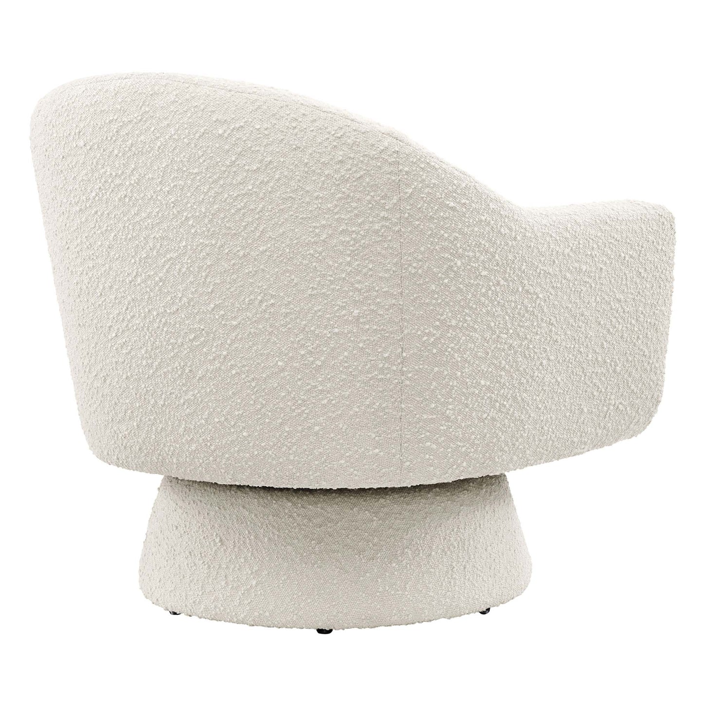 Modway - Astral Boucle Fabric Swivel Chair by Modway  Living Room Sofas and Armchairs White - EEI-6359-IVO