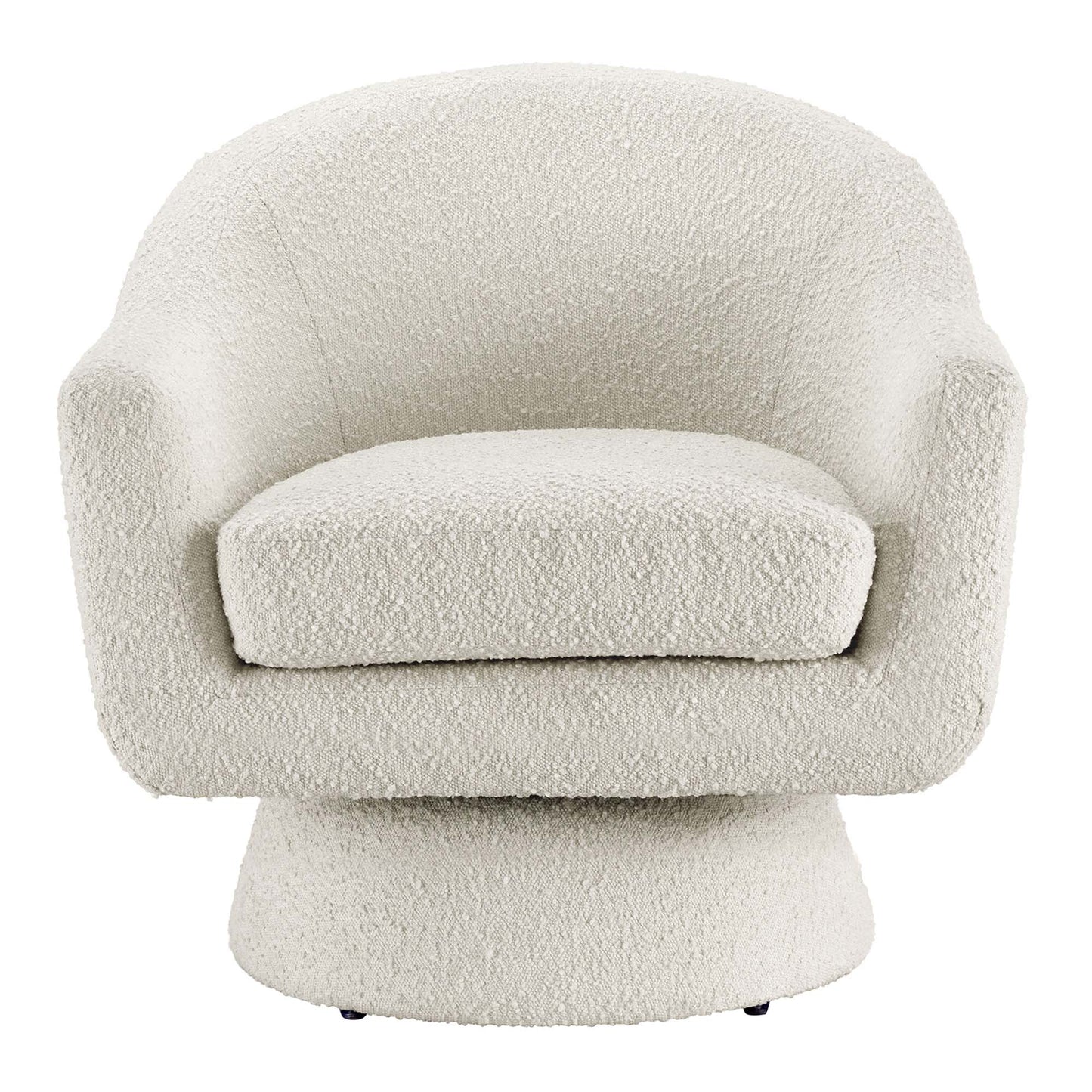 Modway - Astral Boucle Fabric Swivel Chair by Modway  Living Room Sofas and Armchairs White - EEI-6359-IVO